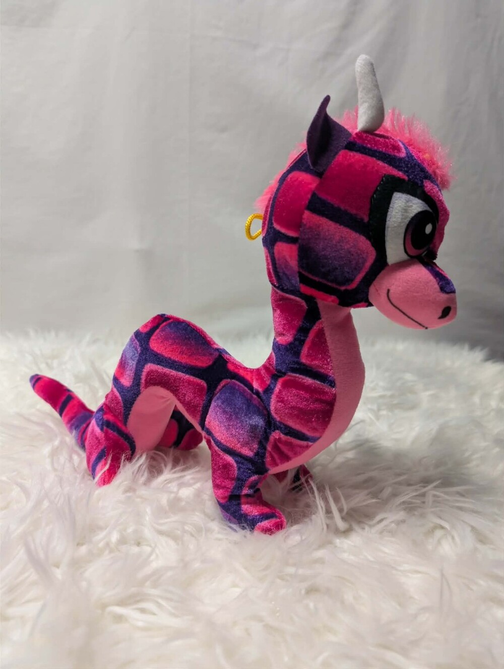💖10 FOR 20💖Nwot Plush Dragon Toy - Pink & Purple Soft Stuffed Animal